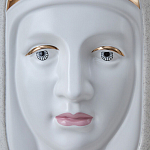 Ваза с золотисто-белыми фрагментами Faces of Imagination варинант исполнения - 6 | Loft Concept в Ульяновске