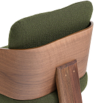 Кресло с каркасом из массива ореха Gallin Chair Green варинант исполнения - 6 | Loft Concept в Ульяновске