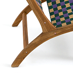 Кресло низкое из массива тика Barbados варинант исполнения - 5 | Loft Concept в Ульяновске