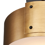 Потолочный светильник круглый светодиодный Semicircular Gold Panels старинная латунь варинант исполнения - 1 | Loft Concept в Ульяновске