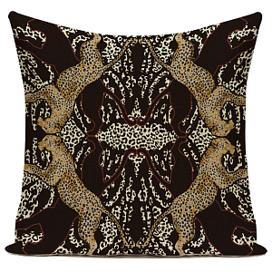 Декоративная подушка Leopard Black