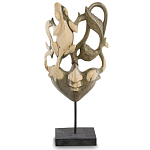 Маска ручной работы деревянная резная Lizard Mask варинант исполнения - 1 | Loft Concept в Ульяновске