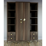 Большой шкаф с витриной Elsa Dreams Walnut варинант исполнения - 1 | Loft Concept в Ульяновске