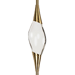 Подвесной светильник с хрустальным плафоном и бронзовым основанием Renee Glass Drops  варинант исполнения - 3 | Loft Concept в Ульяновске