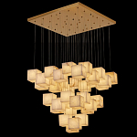 Люстра подвесная с квадратными плафонами из натурального камня Glowing Spheres варинант исполнения - 5 | Loft Concept в Ульяновске