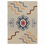 Плед хлопковый по мотивам эвенских орнаментов Ural and Siberian Patterns варинант исполнения - 1 | Loft Concept в Ульяновске