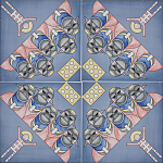 Плитка дизайнерская с узором Мангалоры варинант исполнения - 1 | Loft Concept в Ульяновске