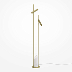 Напольный торшер светодионый золотой Lumen Duo варинант исполнения - 1 | Loft Concept в Ульяновске
