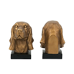 Держатель для книг с бронзовыми фигурками головы собаки Dog Elegance  варинант исполнения - 3 | Loft Concept в Ульяновске
