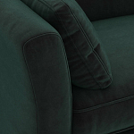 Диван с обивкой из велюра зеленый Gibbs Dark Green Sofa варинант исполнения - 4 | Loft Concept в Ульяновске