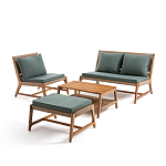 Садовый 2-х местный диван с каркасом из акации Green варинант исполнения - 4 | Loft Concept в Ульяновске