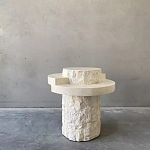 Дизайнерский журнальный стол цилиндрической формы фактурный Mylepen варинант исполнения - 1 | Loft Concept в Ульяновске