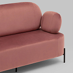 Диван в велюровой обивке цвета пыльная роза COLOR BLOCK варинант исполнения - 6 | Loft Concept в Ульяновске