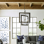 Люстра из пересекающихся квадратных элементов Intersecting Squares варинант исполнения - 2 | Loft Concept в Ульяновске