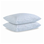 Постельное белье голубого цвета из перкаля с принтом 200х220 см Aurora Allure варинант исполнения - 2 | Loft Concept в Ульяновске