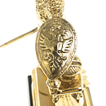 Часы настольные бронзовые из натурального камня Яшма Stone Clock варинант исполнения - 5 | Loft Concept в Ульяновске