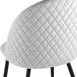 Мягкий стул в сером велюре Miruna Chair варинант исполнения - 6 | Loft Concept в Ульяновске