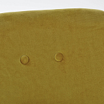 Кресло велюровое горчичного цвета Diaspro Mustard Armchair варинант исполнения - 5 | Loft Concept в Ульяновске