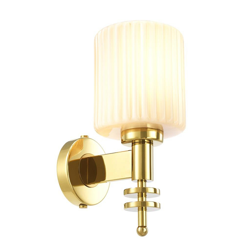 Бра Eichholtz Wall Lamp Ponza Gold Глянцевое золото Белый Бра Eichholtz Wall Lamp Ponza Gold Глянцевое золото Белый в Ульяновске | Loft Concept