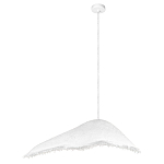 Подвесной светильник с асимметричным волнообразным абажуром и фактурной бахромой по краю Tactile Line варинант исполнения - 8 | Loft Concept в Ульяновске