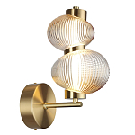 Бра с 2-мя рифлеными стеклянными шарами Marcelh Light варинант исполнения - 6 | Loft Concept в Ульяновске