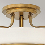 Потолочный светильник с круглым матовым белым плафоном Hinkley варинант исполнения - 2 | Loft Concept в Ульяновске