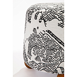 Пуф Wakonda с Круглыми ножками Черно-Белый орнамент варинант исполнения - 3 | Loft Concept в Ульяновске