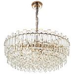 Круглая многоярусная люстра с хрустальным декором Cascade Waterfall Chandelier 18 варинант исполнения - 2 | Loft Concept в Ульяновске