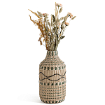 Ваза декоративная из натурального плетеного бамбука Bamboo Decor 35 варинант исполнения - 1 | Loft Concept в Ульяновске