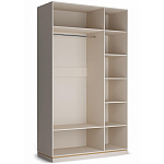 Шкаф 3-х дверный с зеркальными дверями Satin Furniture варинант исполнения - 2 | Loft Concept в Ульяновске