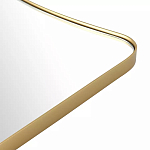Зеркало золотистое с закруглёнными углами Thin Frame варинант исполнения - 3 | Loft Concept в Ульяновске