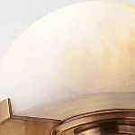 Бра с 2-мя мраморными плафонами на латунном корпусе Light Warm Light варинант исполнения - 2 | Loft Concept в Ульяновске