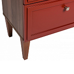 Тумба прикроватная красная из массива бука с 2-мя ящиками Wenge Light варинант исполнения - 4 | Loft Concept в Ульяновске