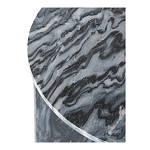 Столик кофейный с столешницей из черного мрамора Compact Black Marble Table варинант исполнения - 5 | Loft Concept в Ульяновске