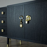 Большой Комод-буфет Elsa Dreams Black с ящиками варинант исполнения - 2 | Loft Concept в Ульяновске