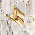 Люстра круглая с прозрачными стержнями разной длины Textured Glass Chandelier варинант исполнения - 6 | Loft Concept в Ульяновске