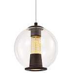 Подвесной светильник с плафоном в форме шара Inner Gleam Orb black  варинант исполнения - 1 | Loft Concept в Ульяновске