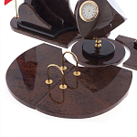 Настольный письменный набор из природного камня обсидиана коричневого Team leader варинант исполнения - 4 | Loft Concept в Ульяновске