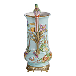 Ваза с птичкой из фарфора с бронзовыми элементами Garden of Eden варинант исполнения - 3 | Loft Concept в Ульяновске