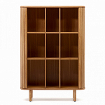 Буфет из ясеневого шпона с открытыми полками и 2-мя раздвижными дверями Toinette варинант исполнения - 3 | Loft Concept в Ульяновске