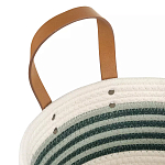 Корзина для хранения с ручками плетеная Interlacement Green  варинант исполнения - 2 | Loft Concept в Ульяновске