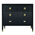 Бельевой Комод с 4 ящиками Elsa Dreams Black варинант исполнения - 5 | Loft Concept в Ульяновске