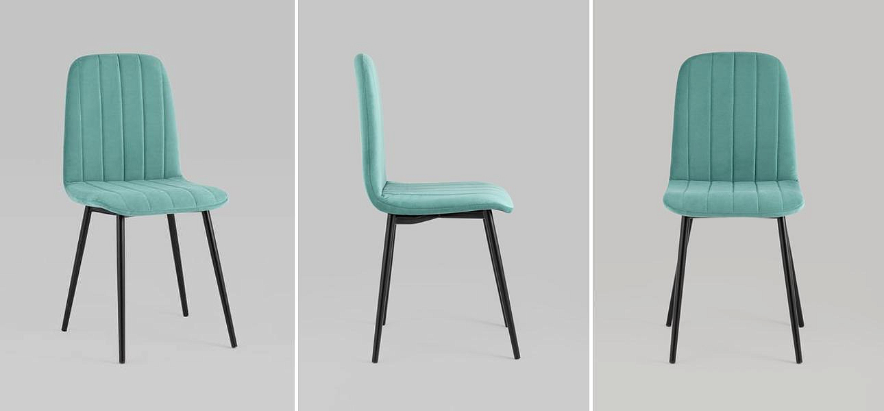 Стул Easy Chair Велюр Мятный цвет Стул Easy Chair Велюр Мятный цвет - Loft-Concept в Ульяновске