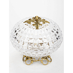 Конфетница из прозрачного рельефного стекла Eden Garden варинант исполнения - 2 | Loft Concept в Ульяновске