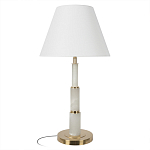 Настольная лампа с белым конусовидным абажуром More Tender варинант исполнения - 1 | Loft Concept в Ульяновске