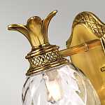 Бра для ванных комнат с прозрачным стеклянным плафоном в форме ананаса и декоративным основанием с рельефным узором Hinkley варинант исполнения - 2 | Loft Concept в Ульяновске