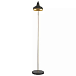 Торшер с плафоном в форме купола в сочетании черного и золотистого цвета Minimalist Execution варинант исполнения - 3 | Loft Concept в Ульяновске