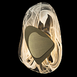 Бра овальное из стекла с золотым элементом Flow Texture  варинант исполнения - 1 | Loft Concept в Ульяновске