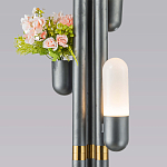 Торшер светодиодный с серым металлическим каркасом Generosity варинант исполнения - 3 | Loft Concept в Ульяновске