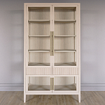 Витрина Primo со стеклянными фасадами и 2 ящиками Светлый дуб варинант исполнения - 1 | Loft Concept в Ульяновске